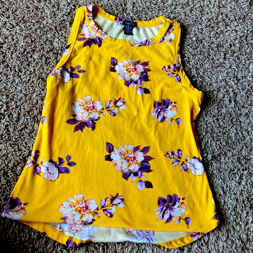 Golden floral Tanktop